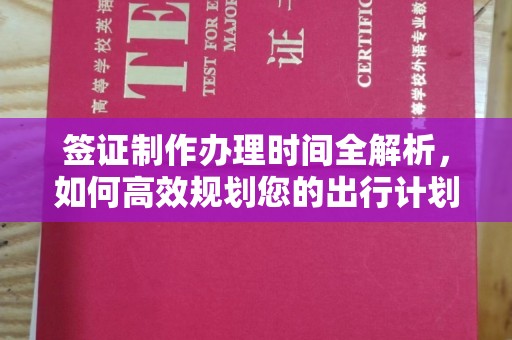 宏伟签证制作办理时间全解析，如何高效规划您的出行计划