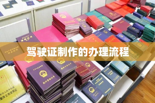 宏伟驾驶证制作的办理流程