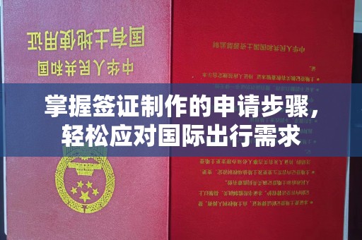 宏伟掌握签证制作的申请步骤，轻松应对国际出行需求