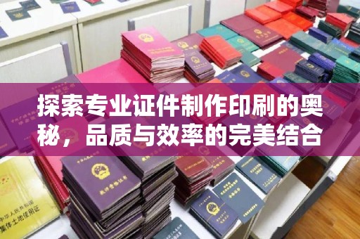 宏伟探索专业证件制作印刷的奥秘，品质与效率的完美结合