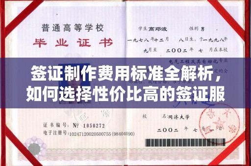 宏伟签证制作费用标准全解析，如何选择性价比高的签证服务？