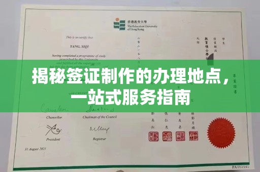 宏伟揭秘签证制作的办理地点，一站式服务指南
